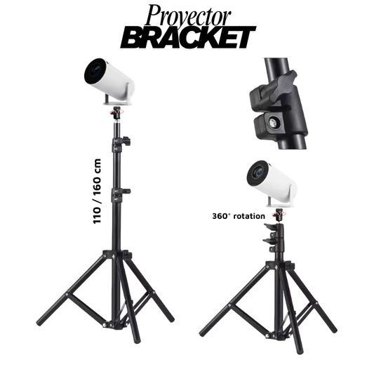 DITONG – Soporte portátil universal para proyector HY300 Pro y HY320 Mini, altura ajustable de 110 a 160 cm, bandeja antideslizante, plegable y fácil de transportar