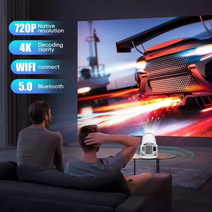 HY300 Pro – Proyector portátil con Android 11, Wi‑Fi 6, Bluetooth 5.4, bocina HiFi 5 W, corrección automática de keystone