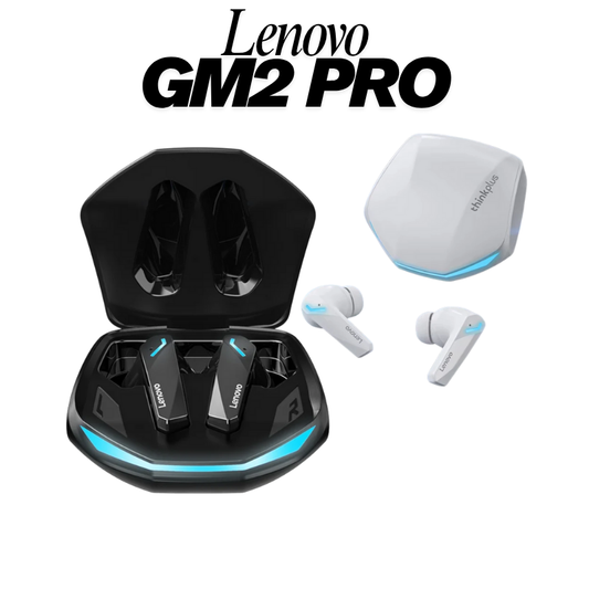 Lenovo GM2 Pro – Auriculares Bluetooth 5.3 con sonido claro, modo cable e inalámbrico, diseño cómodo con cojines suaves