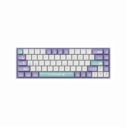 Ajazz AK680 – Teclado mecánico de 68 teclas, teclas ABS, conexión USB, distribución inglés, diseño ergonómico, CE/FCC